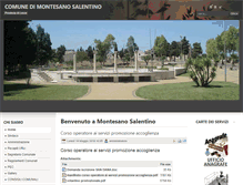 Tablet Screenshot of comunemontesanosalentino.it